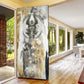 Osiris Egyptian Door Cover God of Afterlife Feather Scale Judgment Eye of Horus