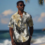 Osiris Egyptian Hawaiian Shirt God of Afterlife Feather Scale Judgment Eye of Horus