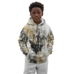 Osiris Egyptian Kid Hoodie God of Afterlife Feather Scale Judgment Eye of Horus