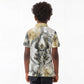 Osiris Egyptian Kid Polo Shirt God of Afterlife Feather Scale Judgment Eye of Horus