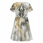 Osiris Egyptian Kid Short Sleeve Dress God of Afterlife Feather Scale Judgment Eye of Horus