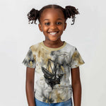 Osiris Egyptian Kid T shirt God of Afterlife Feather Scale Judgment Eye of Horus