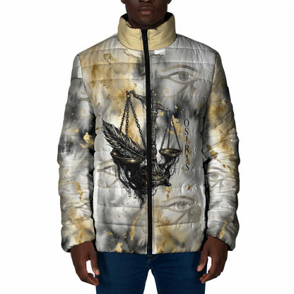 Osiris Egyptian Padded Jacket God of Afterlife Feather Scale Judgment Eye of Horus