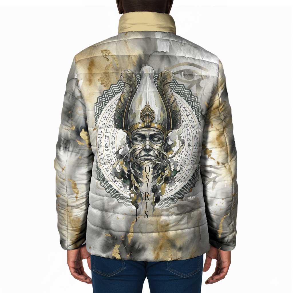 Osiris Egyptian Padded Jacket God of Afterlife Feather Scale Judgment Eye of Horus