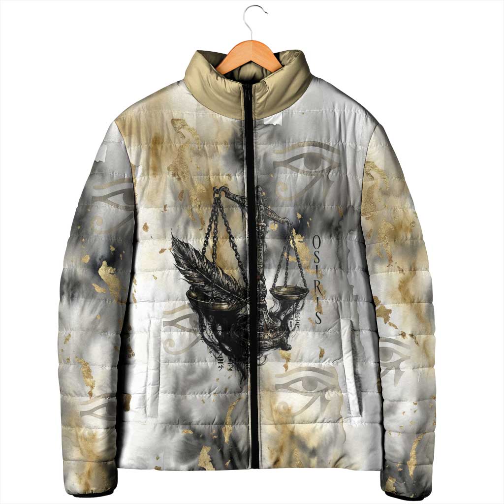 Osiris Egyptian Padded Jacket God of Afterlife Feather Scale Judgment Eye of Horus