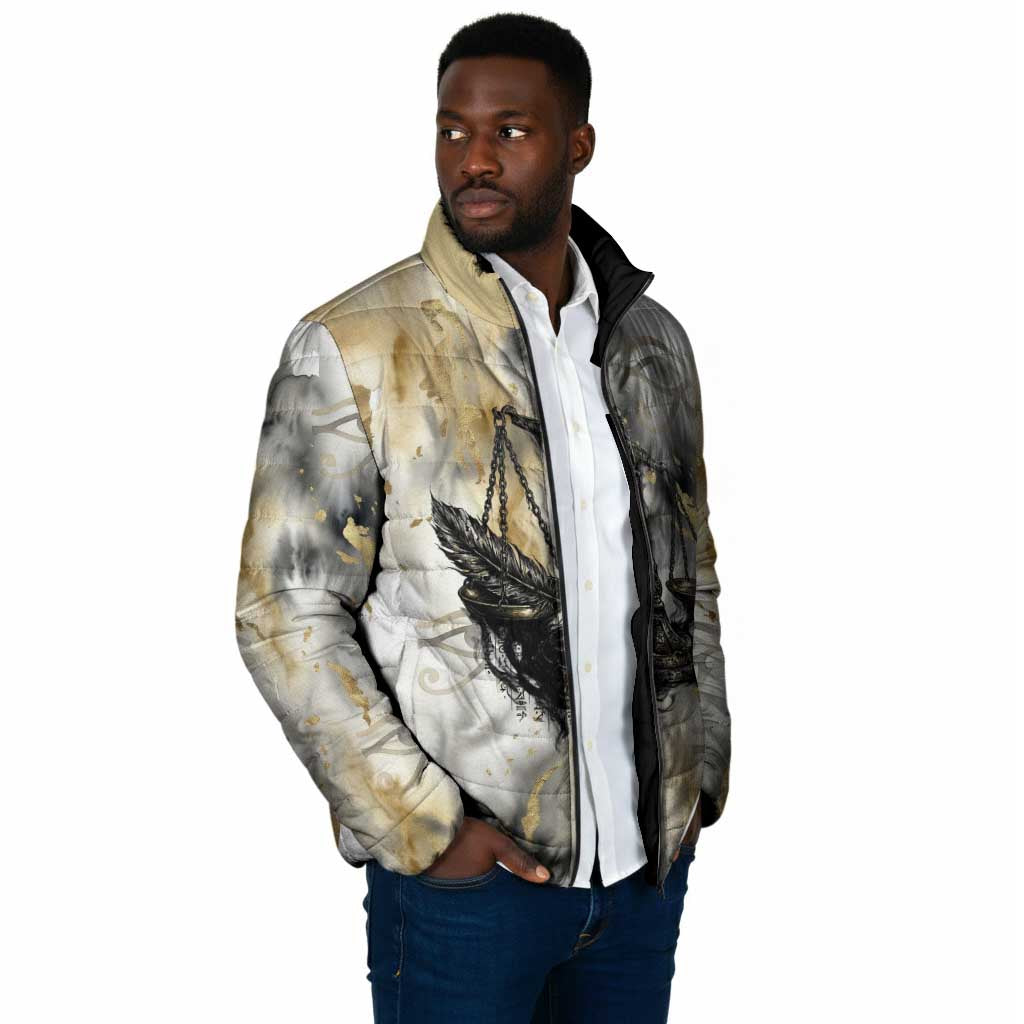 Osiris Egyptian Padded Jacket God of Afterlife Feather Scale Judgment Eye of Horus