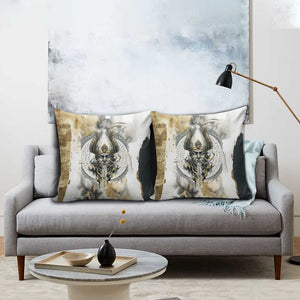 Osiris Egyptian Pillow Cover God of Afterlife Feather Scale Judgment Eye of Horus