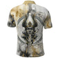 Osiris Egyptian Polo Shirt God of Afterlife Feather Scale Judgment Eye of Horus
