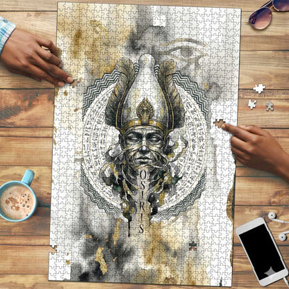 Osiris Egyptian Puzzle God of Afterlife Feather Scale Judgment Eye of Horus