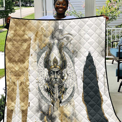 Osiris Egyptian Quilt God of Afterlife Feather Scale Judgment Eye of Horus