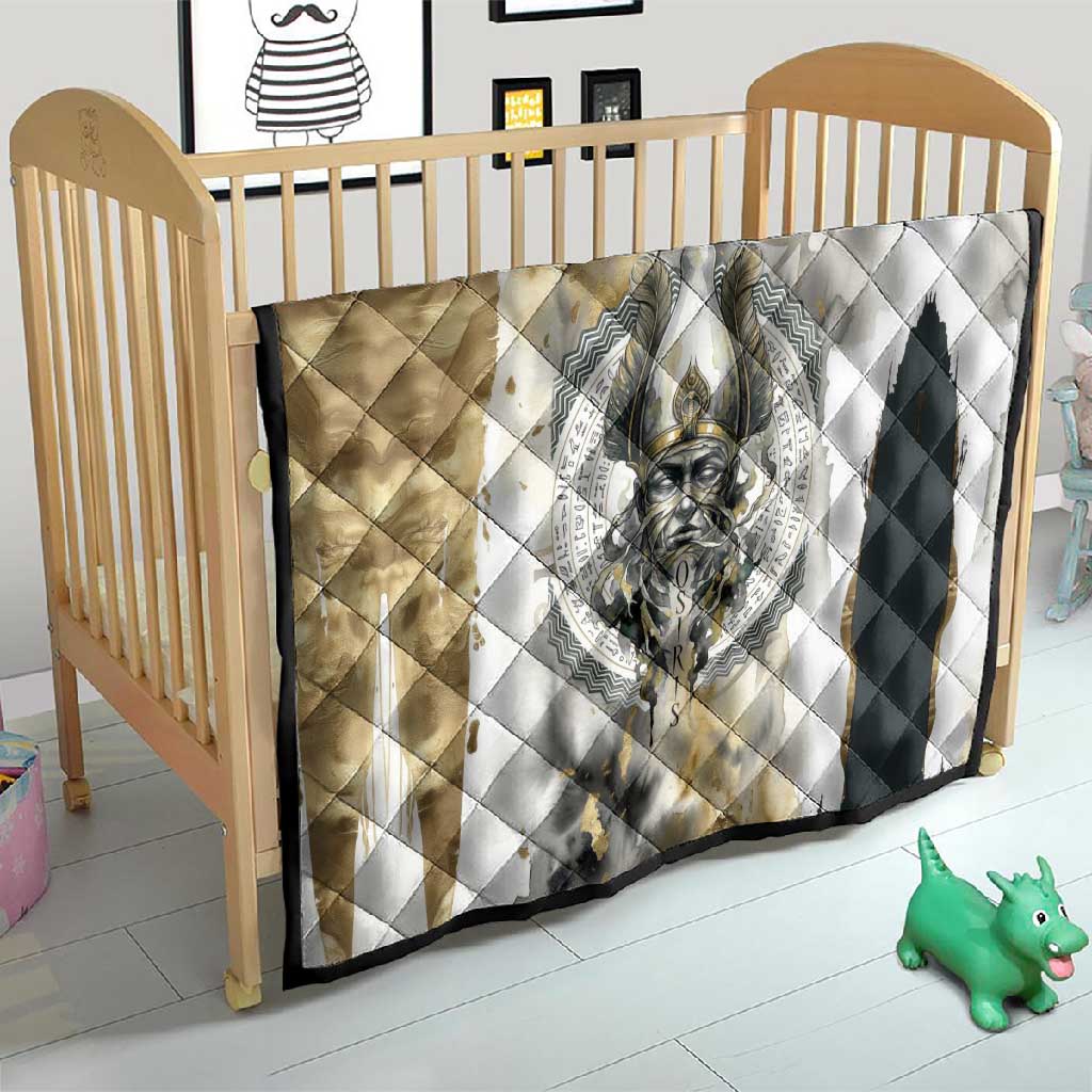 Osiris Egyptian Quilt God of Afterlife Feather Scale Judgment Eye of Horus