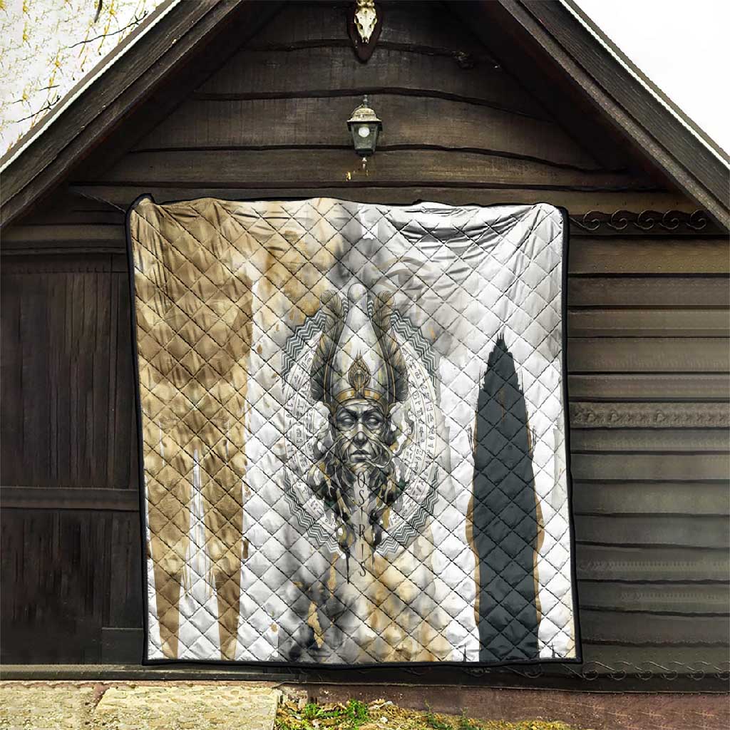 Osiris Egyptian Quilt God of Afterlife Feather Scale Judgment Eye of Horus