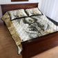 Osiris Egyptian Quilt Bed Set God of Afterlife Feather Scale Judgment Eye of Horus