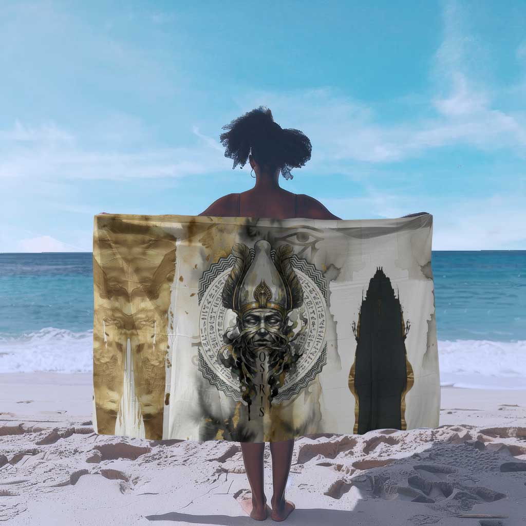 Osiris Egyptian Sarong God of Afterlife Feather Scale Judgment Eye of Horus