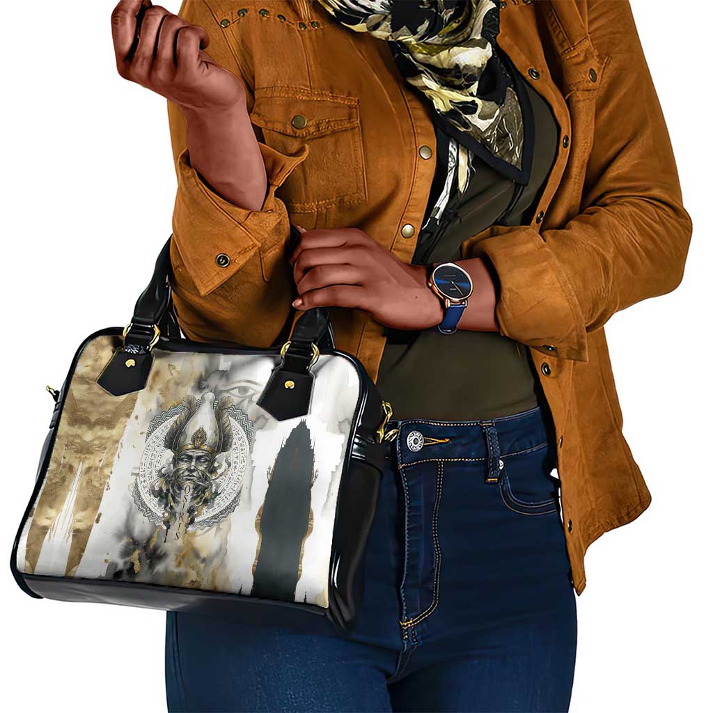 Osiris Egyptian Shoulder Handbag God of Afterlife Feather Scale Judgment Eye of Horus