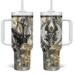 Osiris Egyptian Tumbler With Handle God of Afterlife Feather Scale Judgment Eye of Horus
