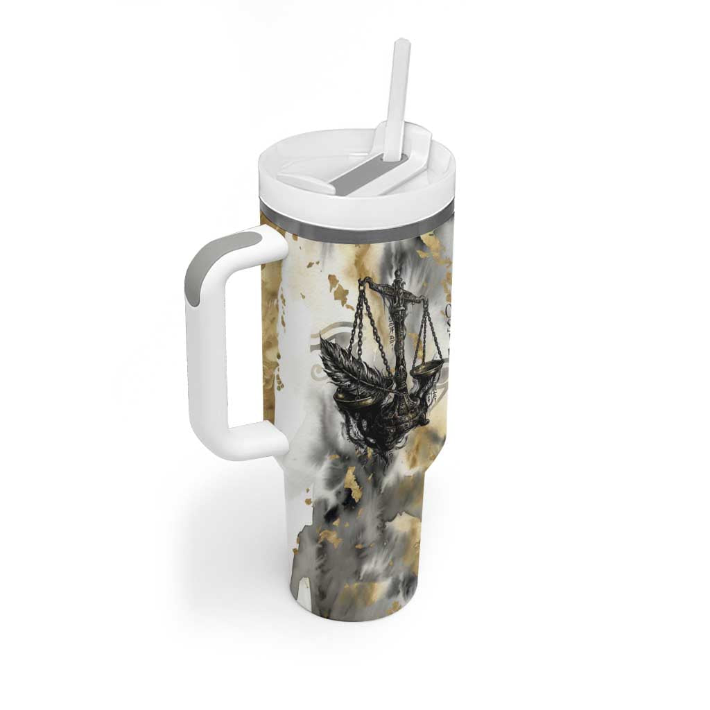 Osiris Egyptian Tumbler With Handle God of Afterlife Feather Scale Judgment Eye of Horus