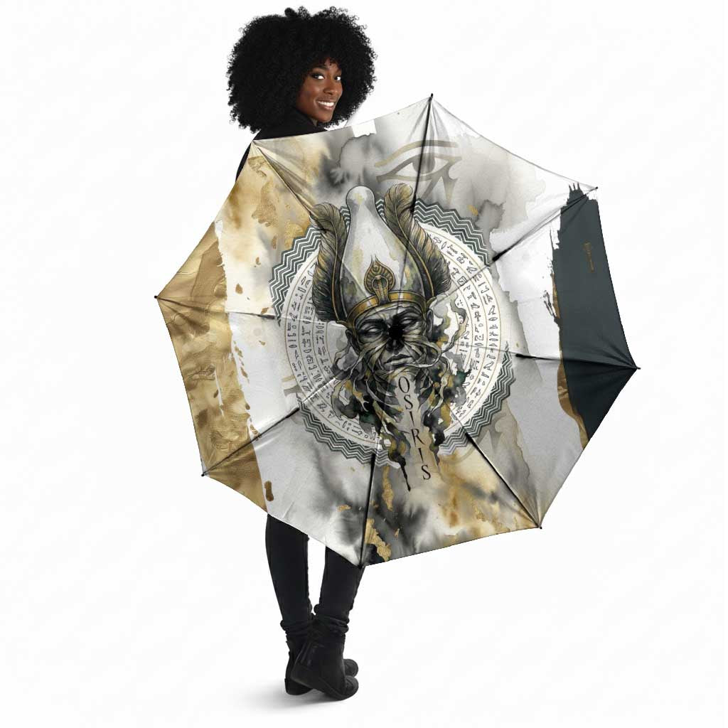Osiris Egyptian Umbrella God of Afterlife Feather Scale Judgment Eye of Horus