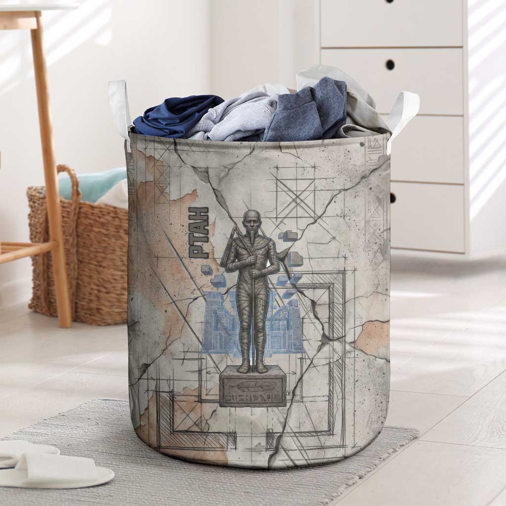Ptah Egyptian Laundry Basket God of Crafts Architecture Tools Fashioner of the Earth