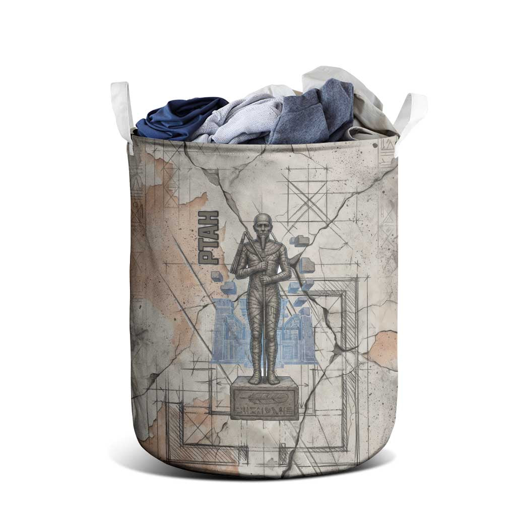 Ptah Egyptian Laundry Basket God of Crafts Architecture Tools Fashioner of the Earth