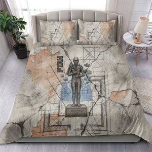 Ptah Egyptian Bedding Set God of Crafts Architecture Tools Fashioner of the Earth