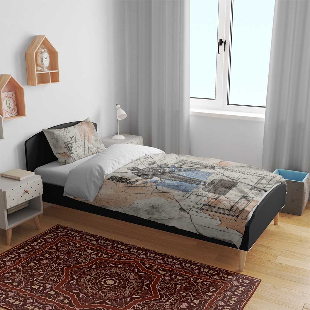 Ptah Egyptian Bedding Set God of Crafts Architecture Tools Fashioner of the Earth
