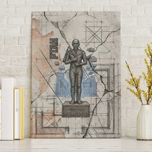 Ptah Egyptian Canvas Wall Art God of Crafts Architecture Tools Fashioner of the Earth
