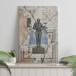Ptah Egyptian Canvas Wall Art God of Crafts Architecture Tools Fashioner of the Earth