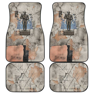 Ptah Egyptian Car Mats God of Crafts Architecture Tools Fashioner of the Earth