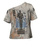 Ptah Egyptian Cross Shoulder Shirt God of Crafts Architecture Tools Fashioner of the Earth