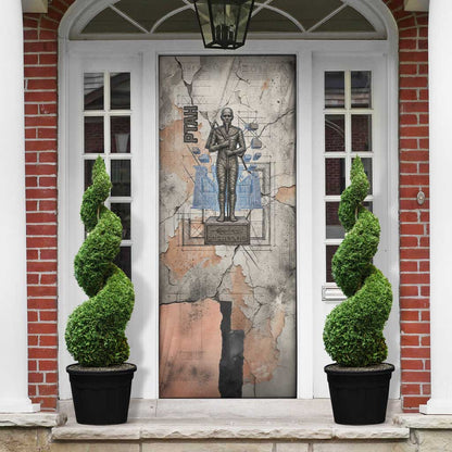 Ptah Egyptian Door Cover God of Crafts Architecture Tools Fashioner of the Earth