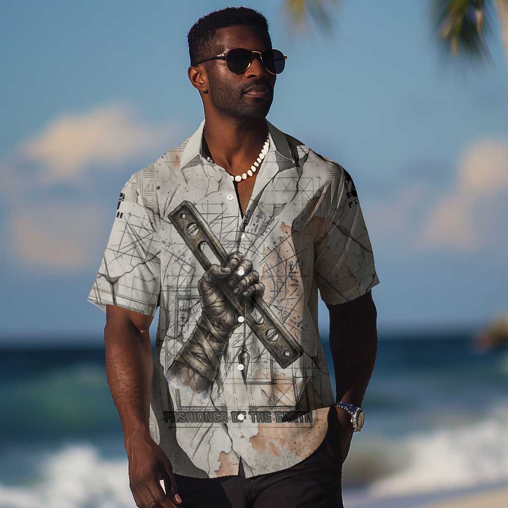 Ptah Egyptian Hawaiian Shirt God of Crafts Architecture Tools Fashioner of the Earth