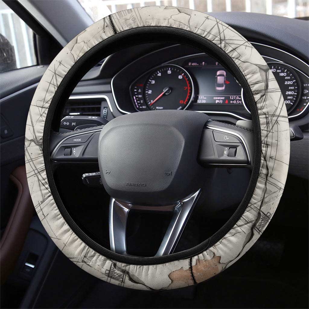 Ptah Egyptian Steering Wheel Cover God of Crafts Architecture Tools Fashioner of the Earth