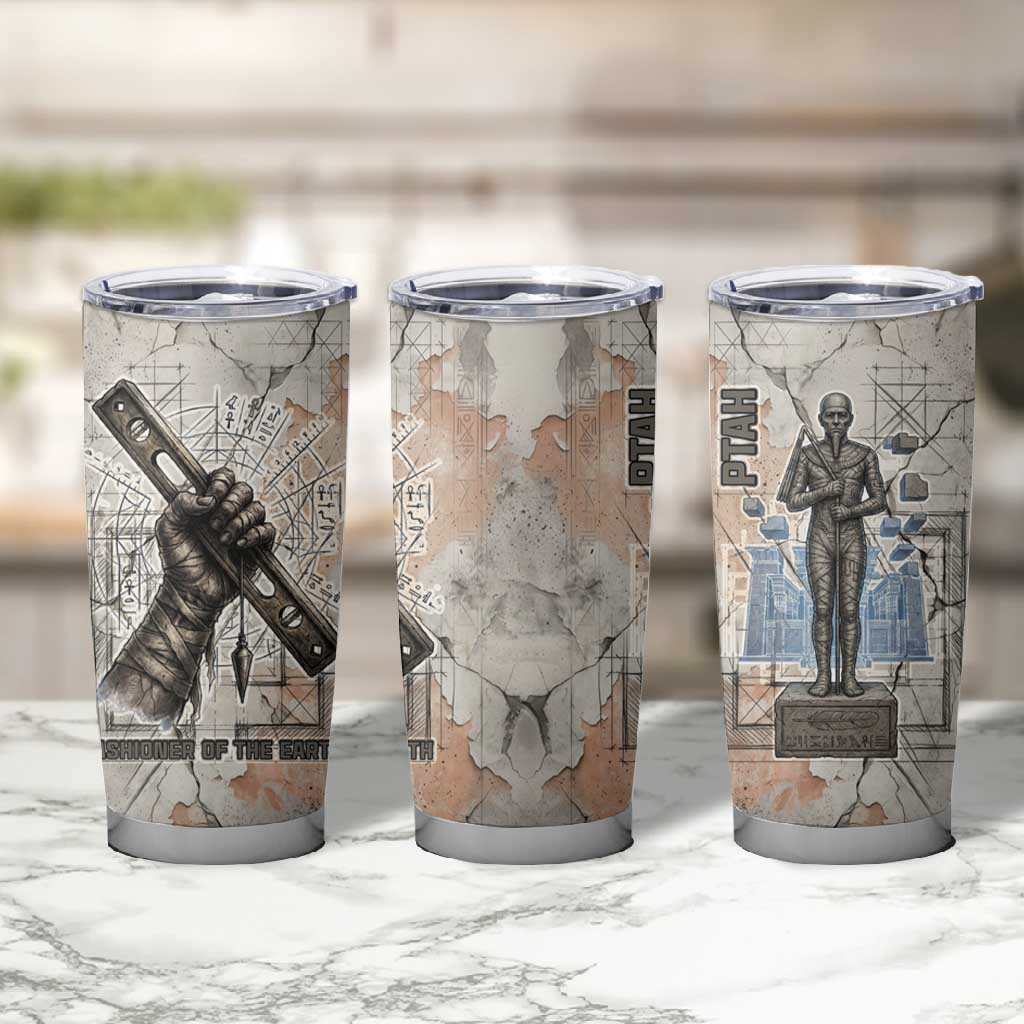 Ptah Egyptian Tumbler Cup God of Crafts Architecture Tools Fashioner of the Earth
