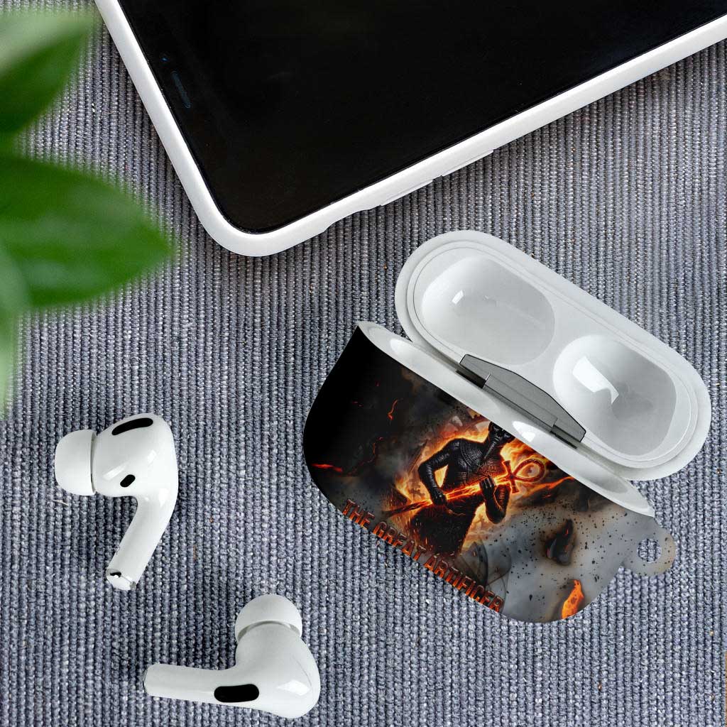 Ptah Egyptian AirPods Case God of Creation Great Artificer Hammer - Anvil Fire Forged