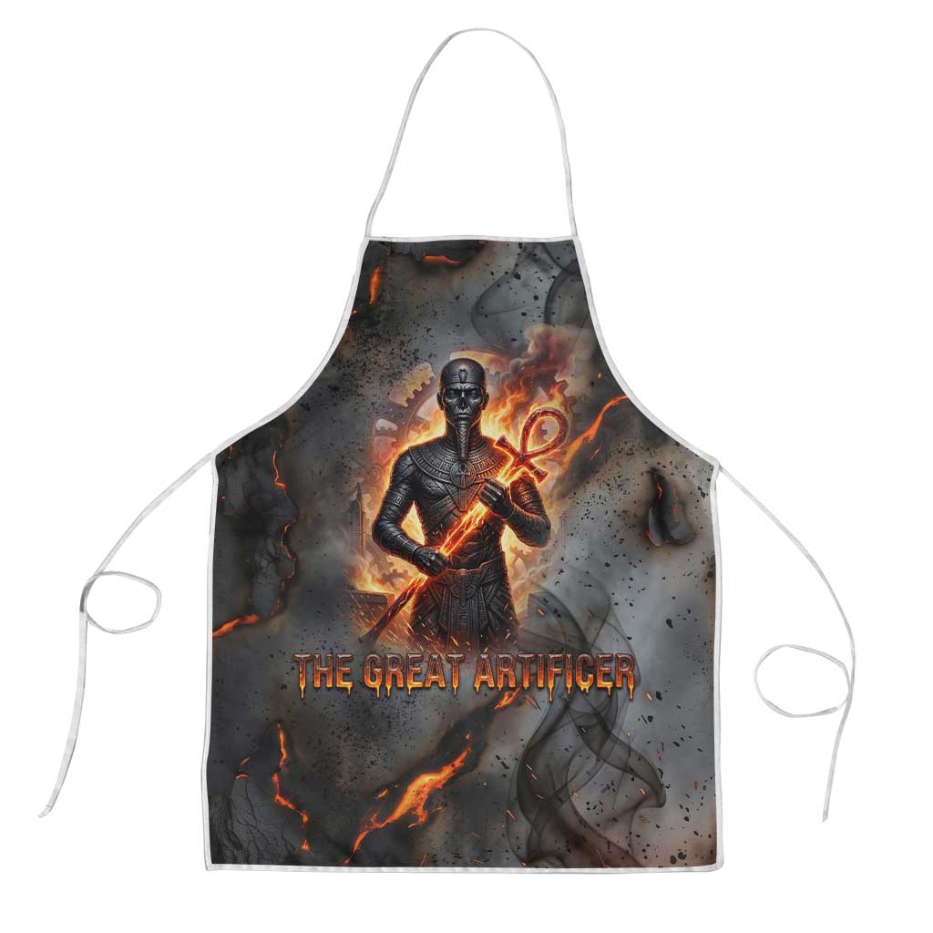 Ptah Egyptian Apron God of Creation Great Artificer Hammer - Anvil Fire Forged