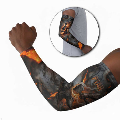 Ptah Egyptian Arm Sleeves God of Creation Great Artificer Hammer - Anvil Fire Forged