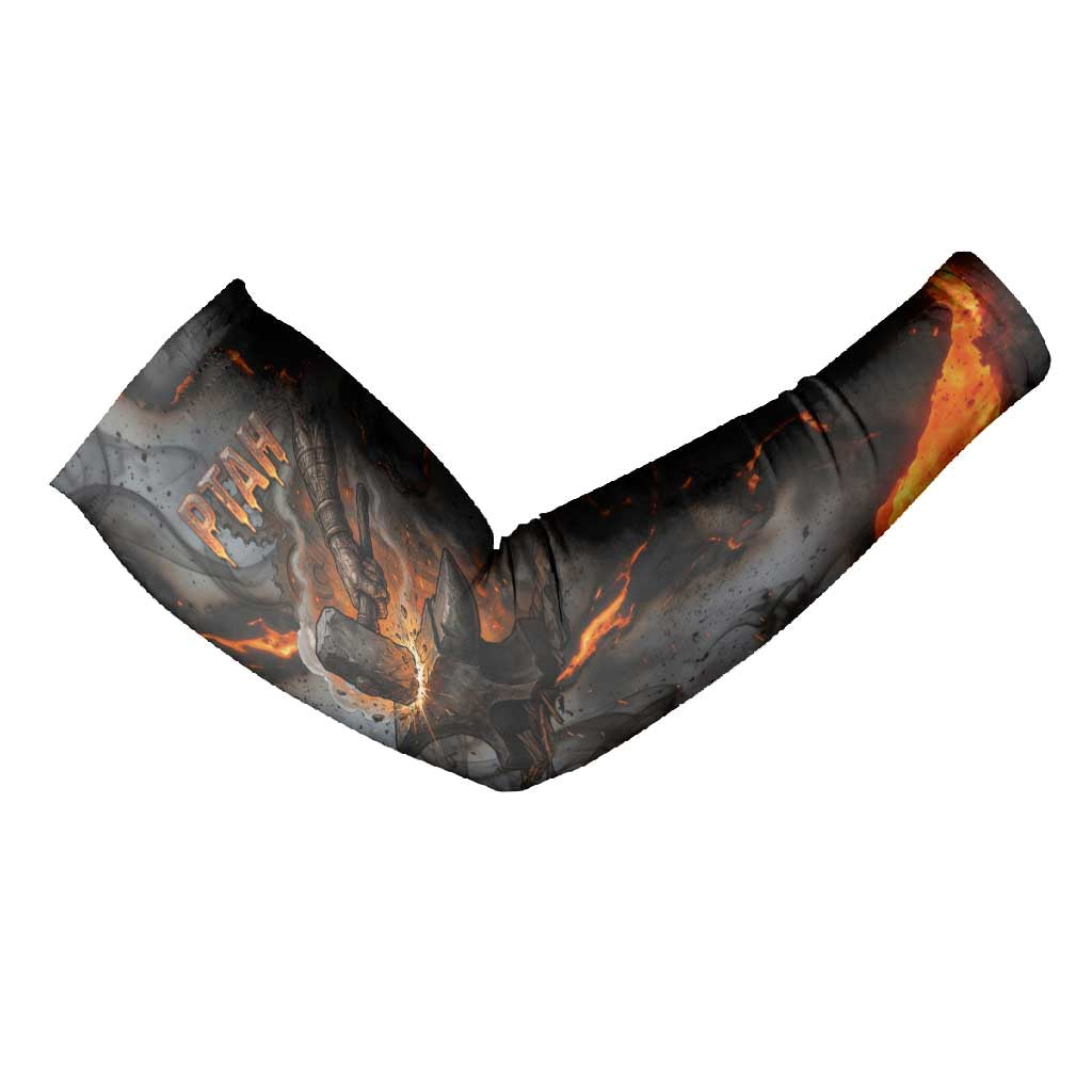 Ptah Egyptian Arm Sleeves God of Creation Great Artificer Hammer - Anvil Fire Forged