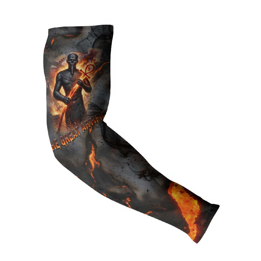 Ptah Egyptian Arm Sleeves God of Creation Great Artificer Hammer - Anvil Fire Forged