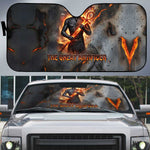 Ptah Egyptian Auto Sun Shade God of Creation Great Artificer Hammer - Anvil Fire Forged