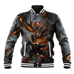Ptah Egyptian Baseball Jacket God of Creation Great Artificer Hammer - Anvil Fire Forged