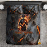 Ptah Egyptian Bedding Set God of Creation Great Artificer Hammer - Anvil Fire Forged