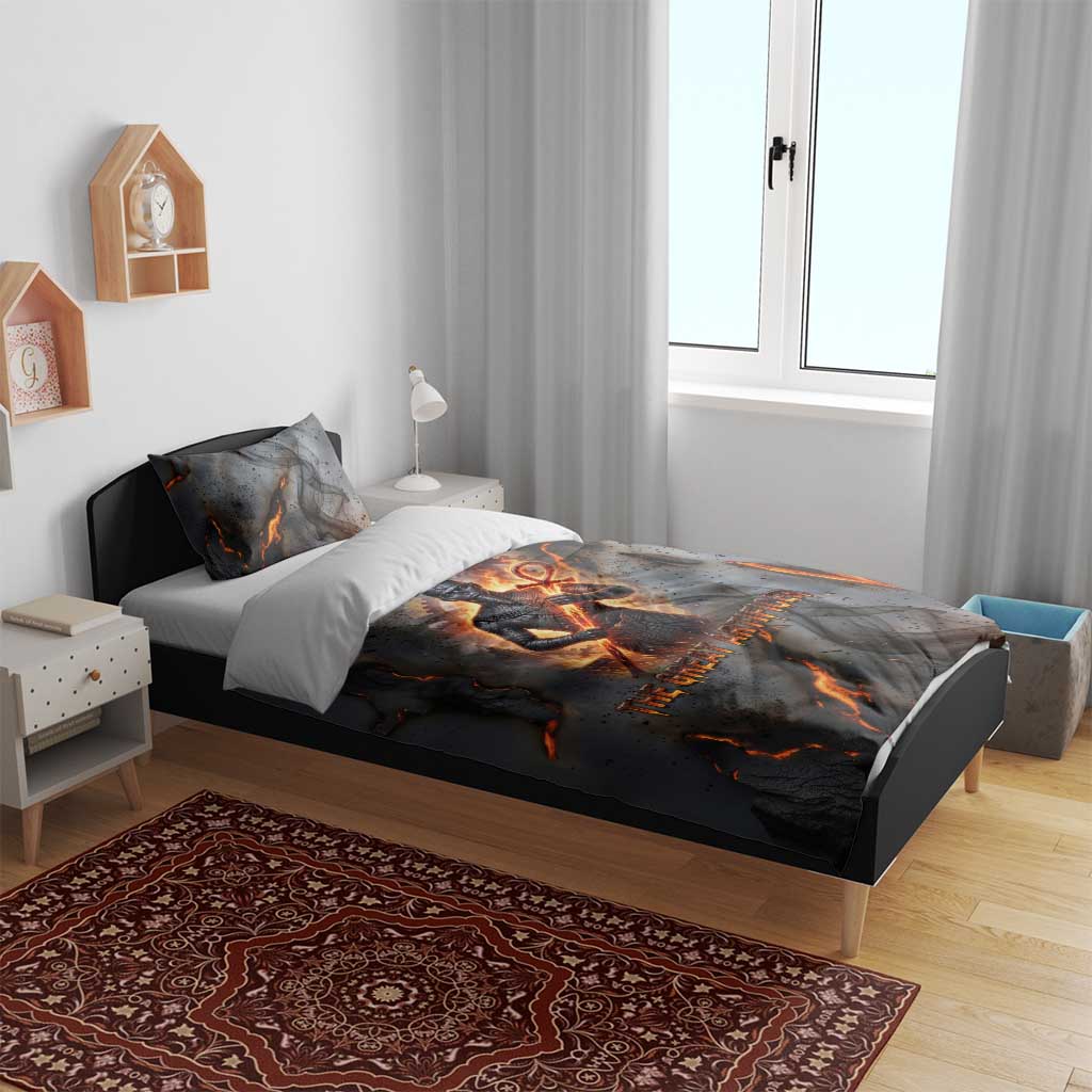 Ptah Egyptian Bedding Set God of Creation Great Artificer Hammer - Anvil Fire Forged