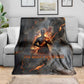 Ptah Egyptian Blanket God of Creation Great Artificer Hammer - Anvil Fire Forged