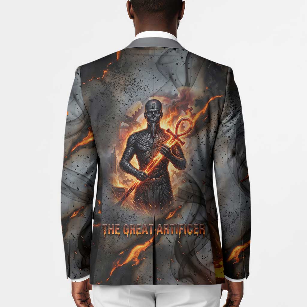Ptah Egyptian Blazer God of Creation Great Artificer Hammer - Anvil Fire Forged