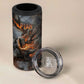 Ptah Egyptian 4 in 1 Can Cooler Tumbler God of Creation Great Artificer Hammer - Anvil Fire Forged