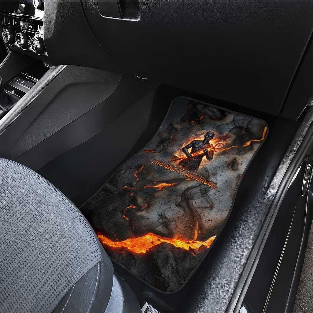 Ptah Egyptian Car Mats God of Creation Great Artificer Hammer - Anvil Fire Forged