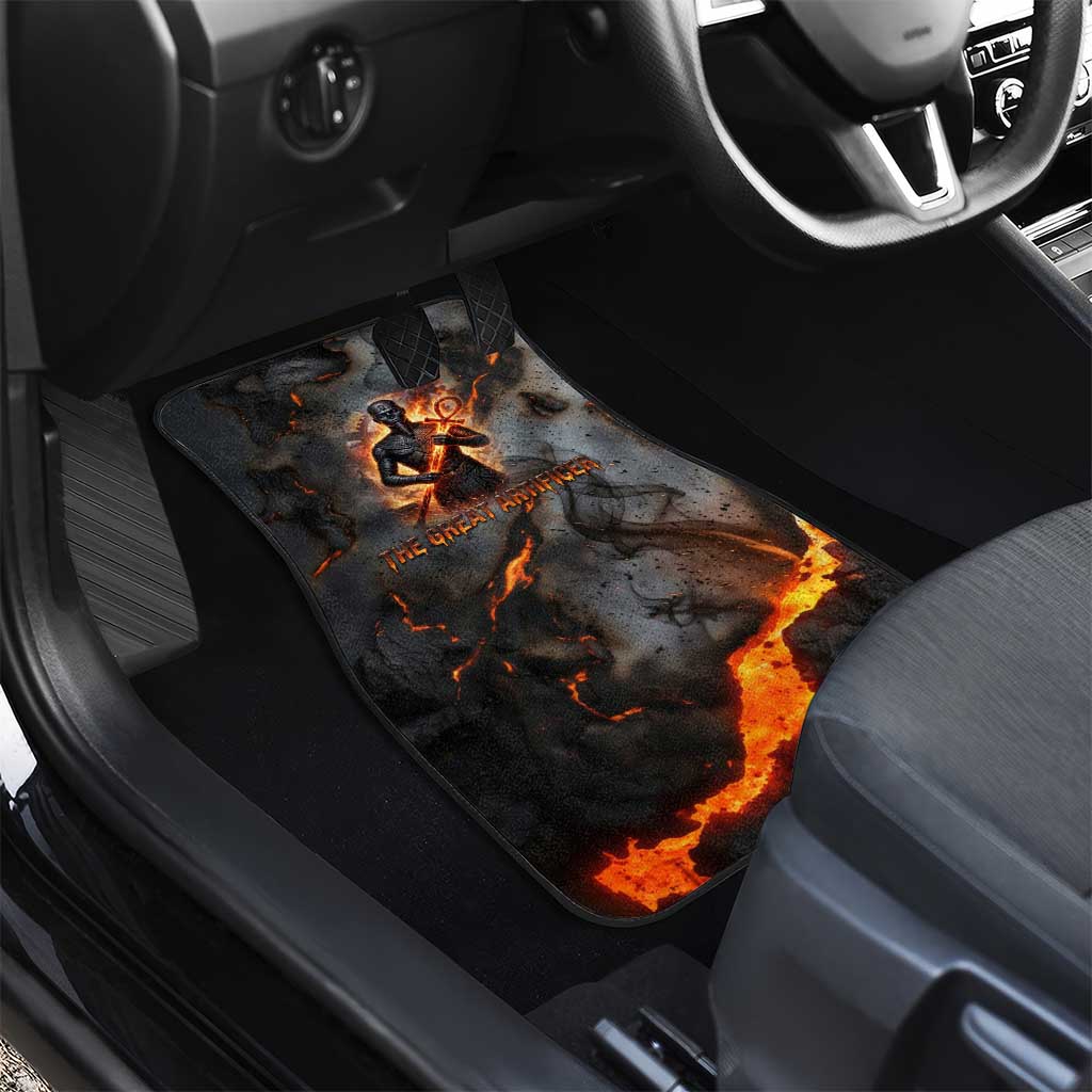 Ptah Egyptian Car Mats God of Creation Great Artificer Hammer - Anvil Fire Forged