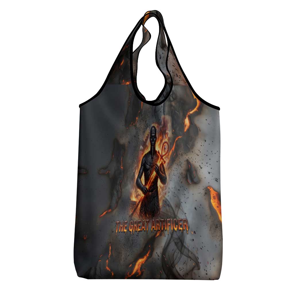 Ptah Egyptian Grocery Bag God of Creation Great Artificer Hammer - Anvil Fire Forged