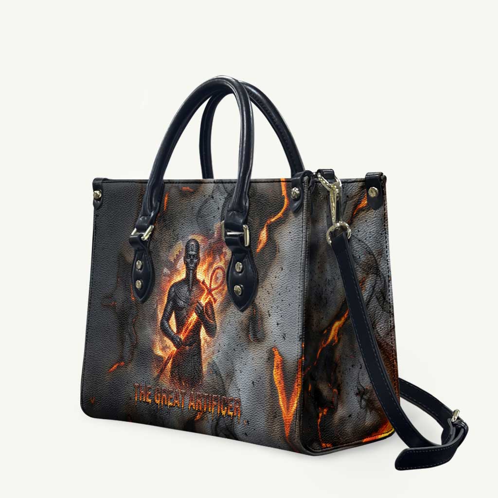 Ptah Egyptian Leather Bag God of Creation Great Artificer Hammer - Anvil Fire Forged
